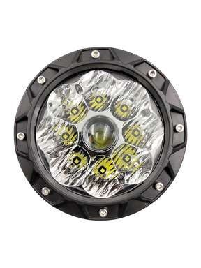 Faro LED redondo de 5 pulgadas ámbar