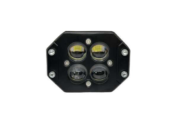 Faro de LED bicolor con lupa