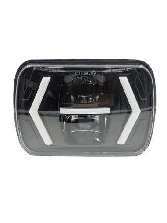 Faro LED rectangular 7 pulgadas con doble proyector y flechas laterales