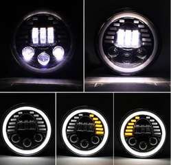 Faro de LED redondo 7 pulgadas con ojo de ángel
