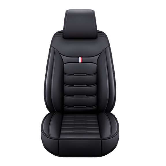 Cubreasiento de vinil Platinum negro filo rojo detalle tipo BMW