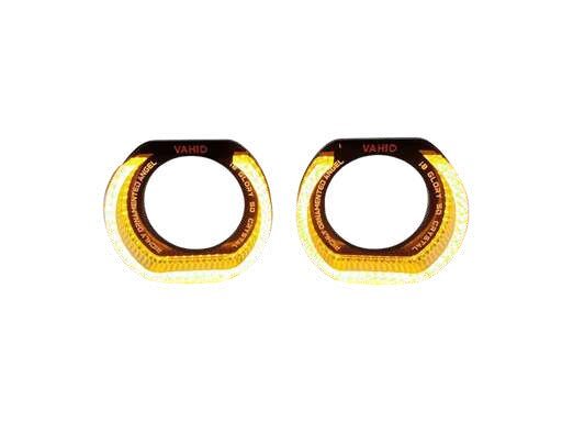 Ojo de ángel bicolor diseño U de 2.5 pulgadas