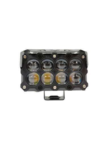 Faro LED láser bicolor de 8 lupas 50W