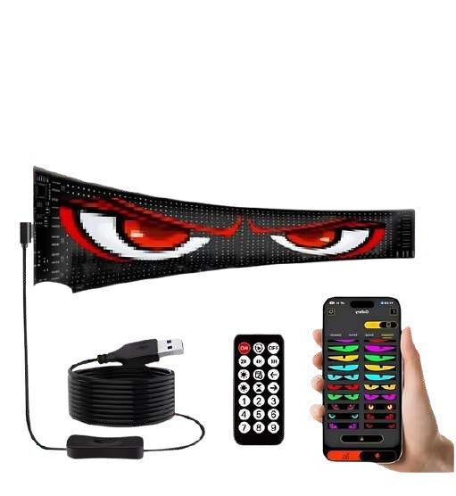 Planilla LED ojos Evil CS Racing 2 piezas