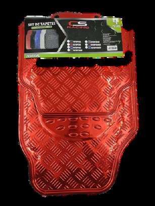 Set de tapetes CS Racing metalizados 4 piezas